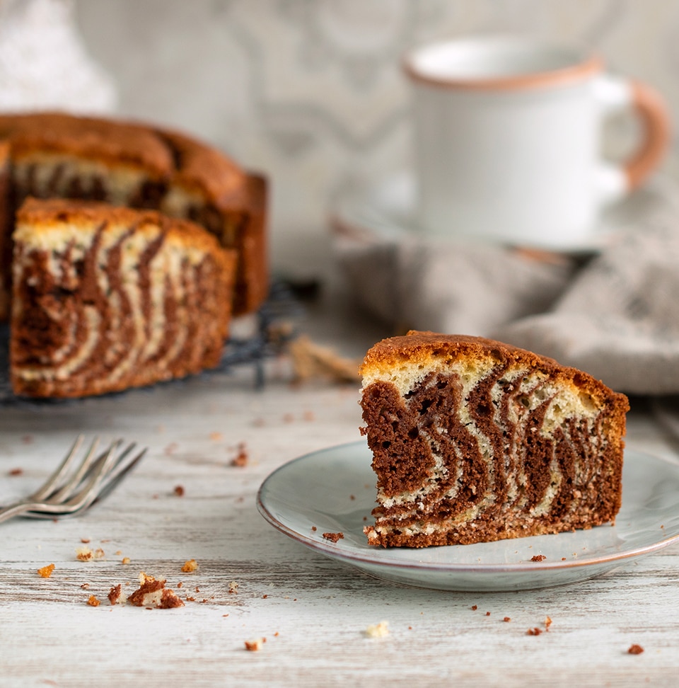 ricetta torta zebrata cioccolato fondente e arancia