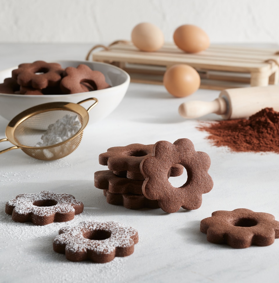 Biscotti canestrelli con cacao amaro in polvere perugina