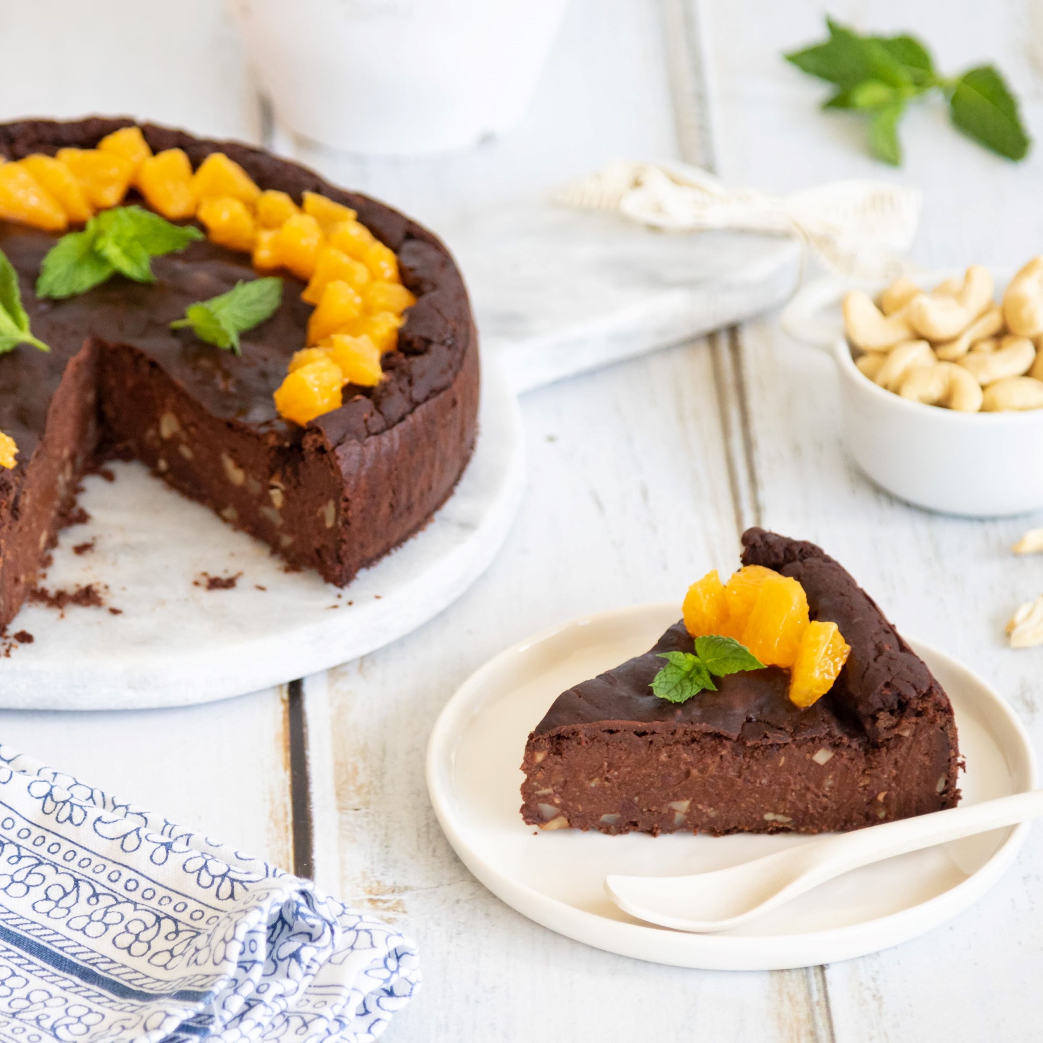 torta arancia cioccolato fondente perugina e anacardi