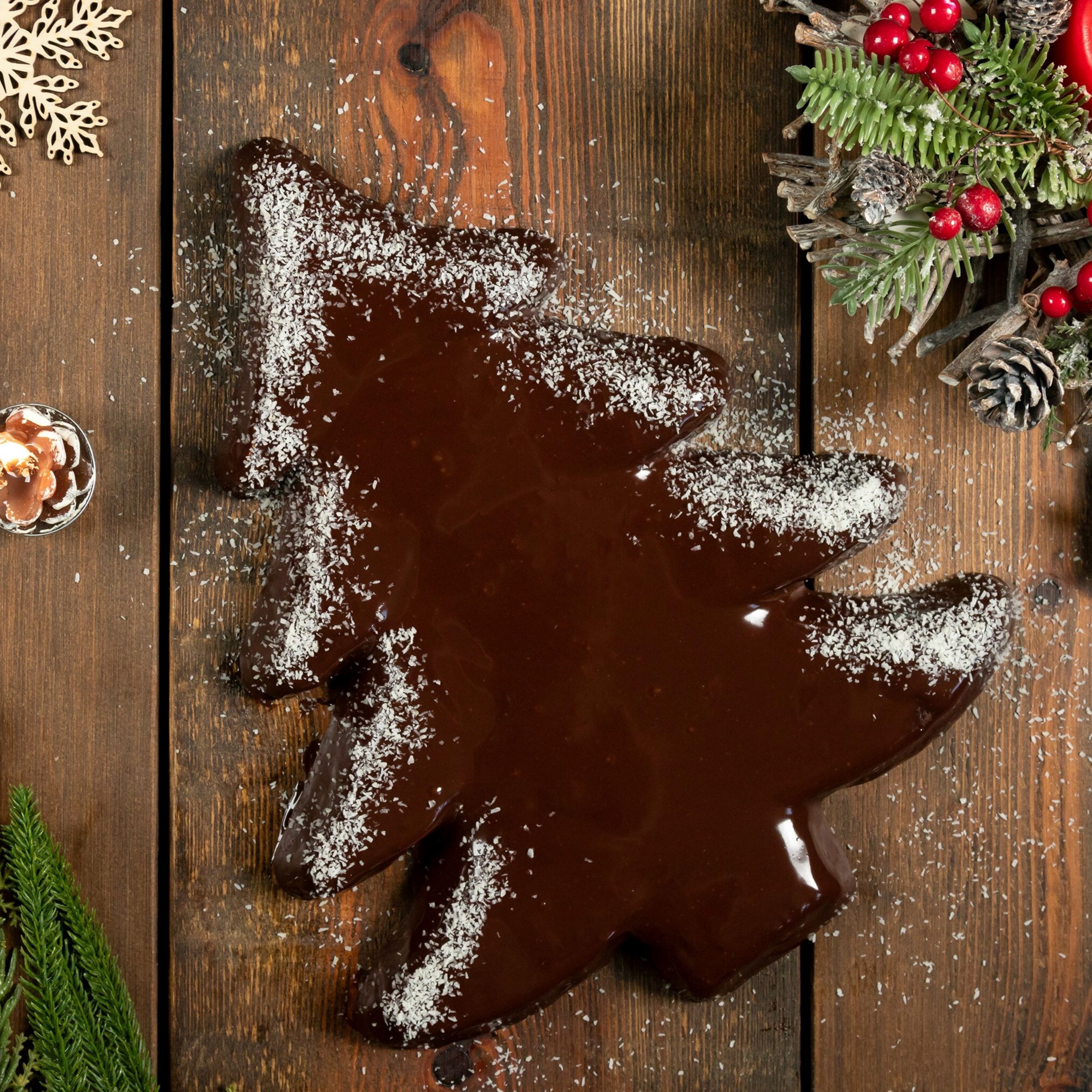 abete brownies di natale con cioccolato fondente perugina