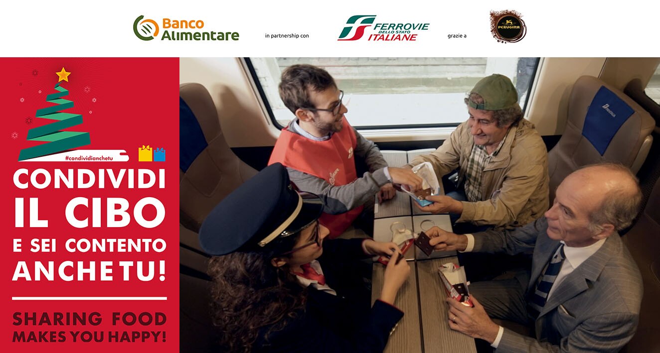  Condividi il cibo e sei contento anche tu! Perugina sostiene il Banco Alimentare.