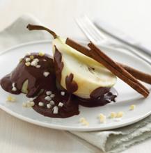 Pere al cioccolato, arancia e cannella